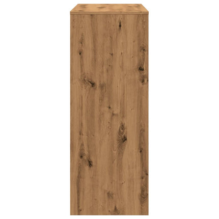 barbord m. stativer 90x40x103,5 cm konstrueret træ egetræslook