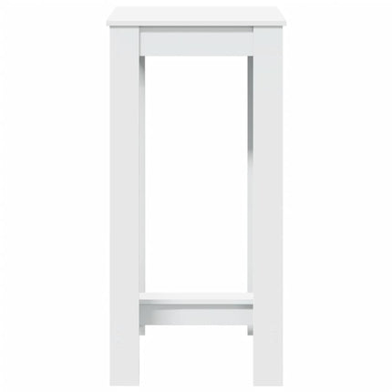 barbord 51x50x103,5 cm konstrueret træ hvid