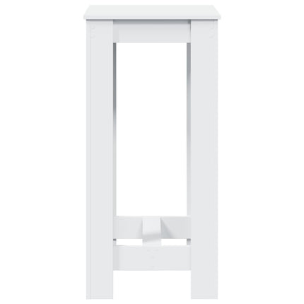 barbord 51x50x103,5 cm konstrueret træ hvid