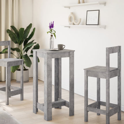 barbord 51x50x103,5 cm konstrueret træ betongrå