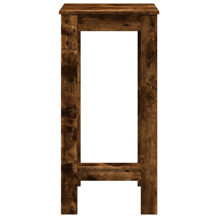 barbord 51x50x103,5 cm konstrueret træ røget egetræsfarve