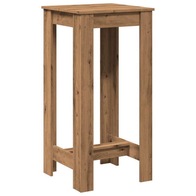 barbord 51x50x103,5 cm konstrueret træ gammelt trælook