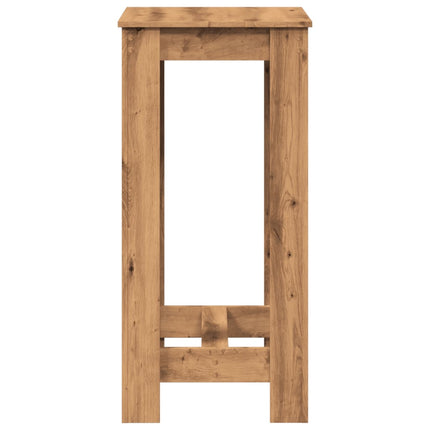 barbord 51x50x103,5 cm konstrueret træ gammelt trælook