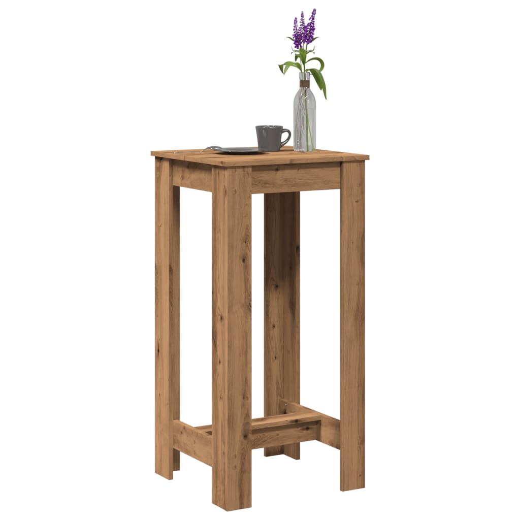 barbord 51x50x103,5 cm konstrueret tr gammelt trlook