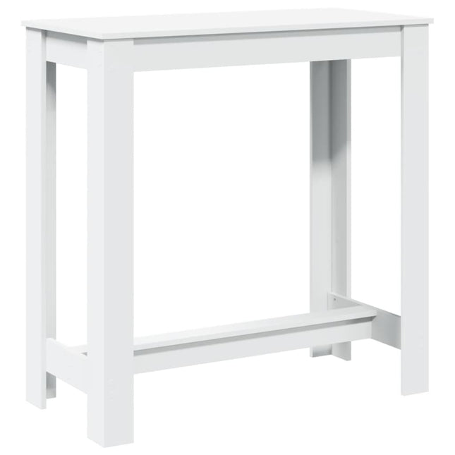 barbord 102x50x103,5 cm konstrueret træ hvid
