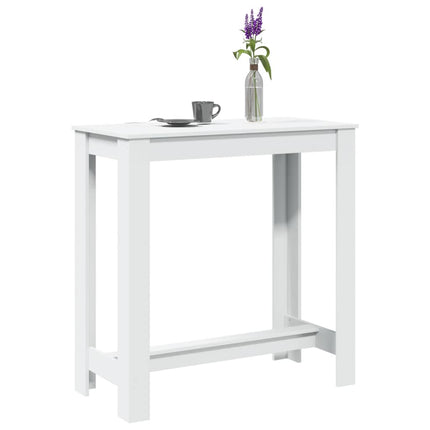 barbord 102x50x103,5 cm konstrueret træ hvid