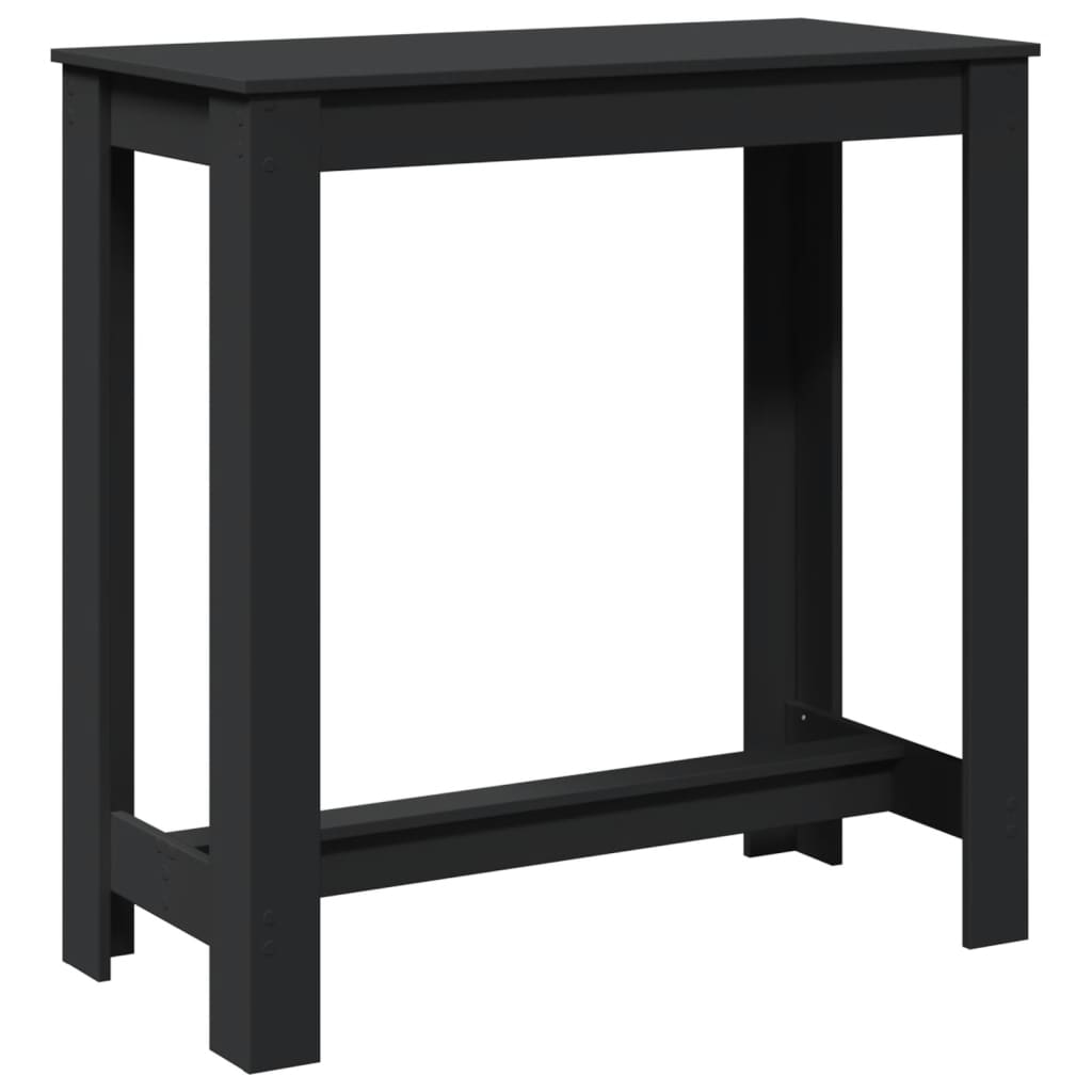 barbord 102x50x103,5 cm konstrueret træ sort