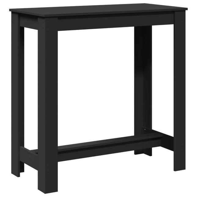 barbord 102x50x103,5 cm konstrueret træ sort