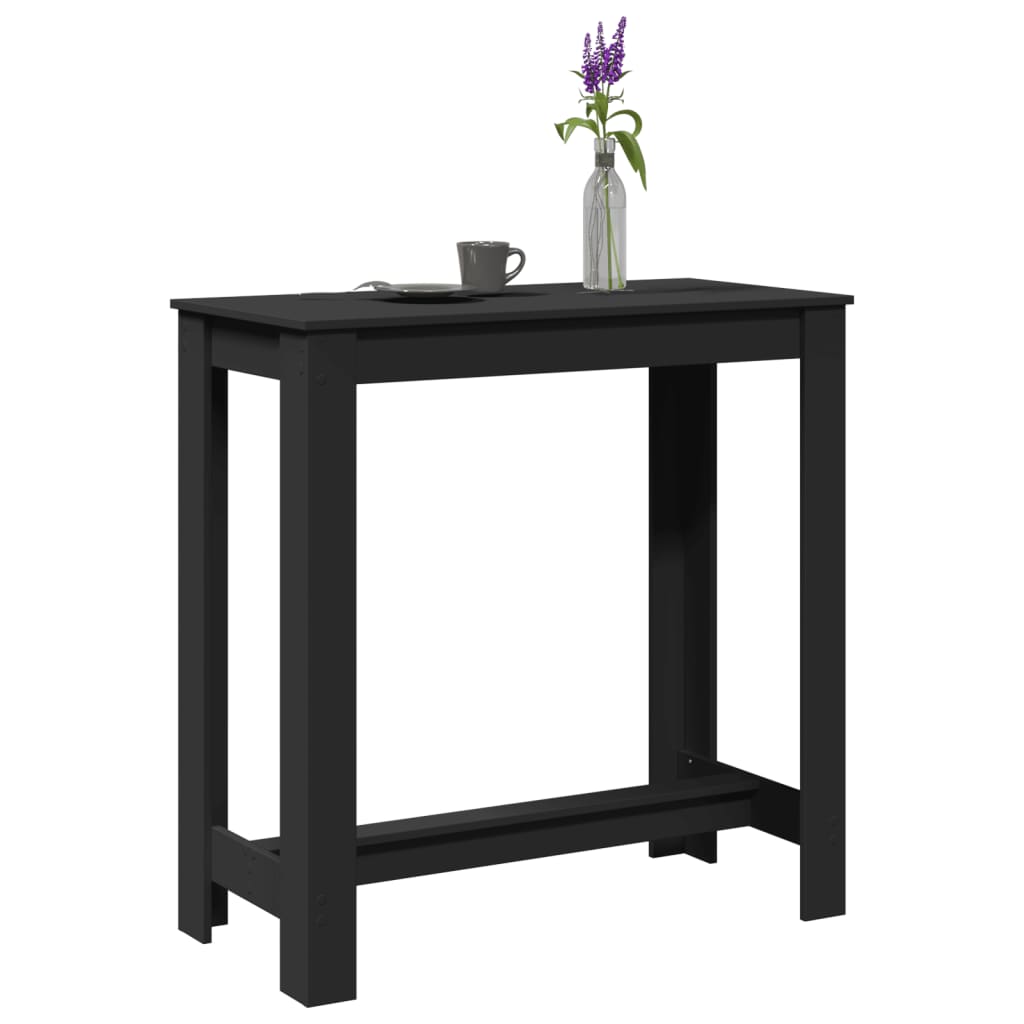 barbord 102x50x103,5 cm konstrueret tr sort