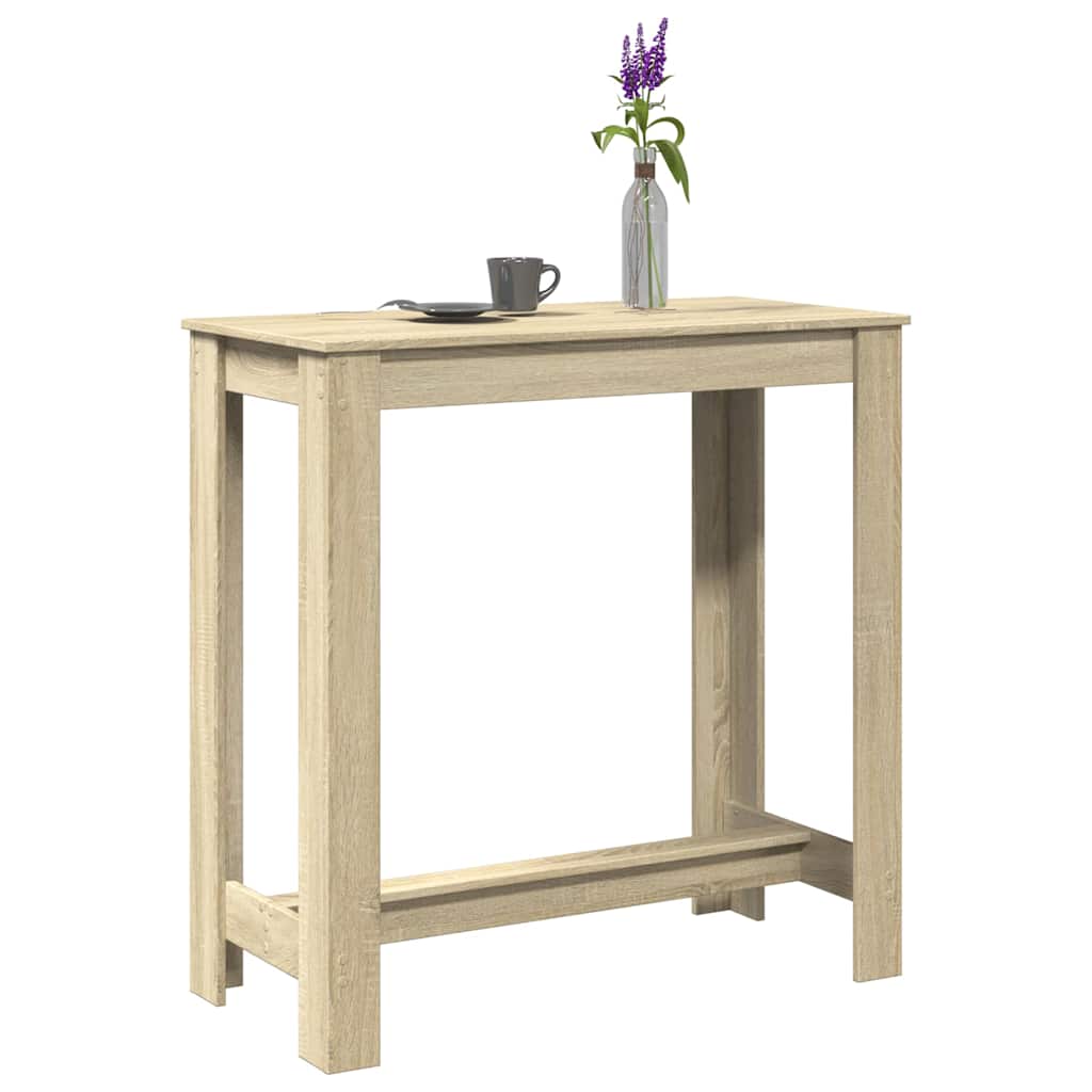 barbord 102x50x103,5 cm konstrueret træ sonoma-eg billede