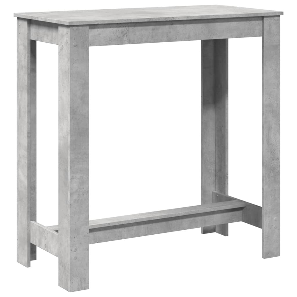 barbord 102x50x103,5 cm konstrueret træ betongrå