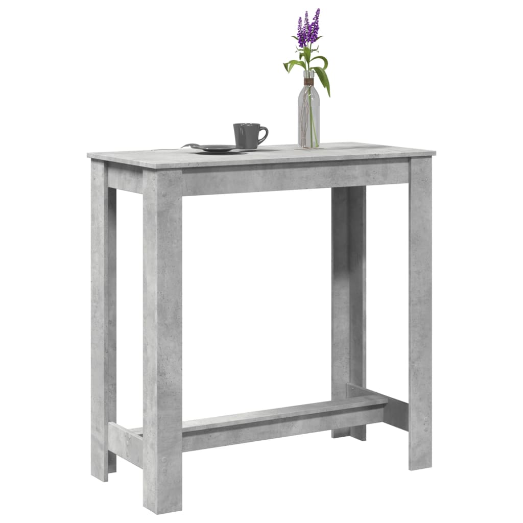Barbord 51X50X103,5 Cm Konstrueret Træ - Betongrå / 102 cm