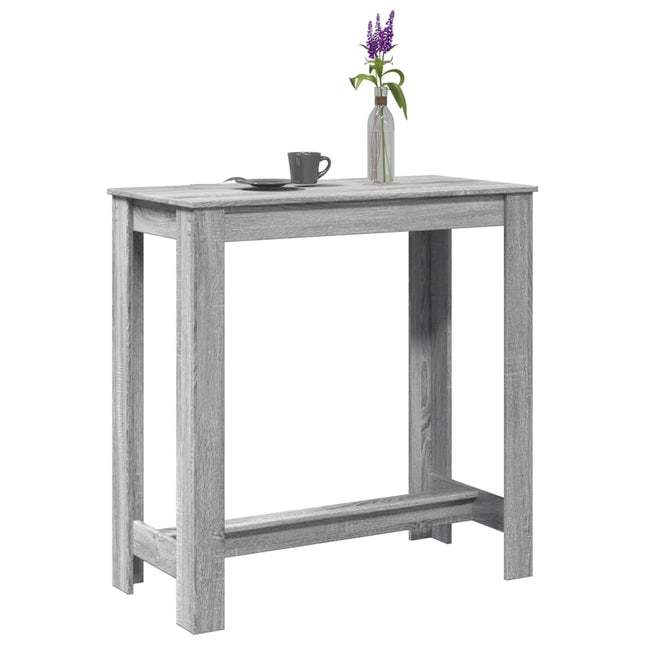 barbord 102x50x103,5 cm konstrueret træ grå sonoma-eg