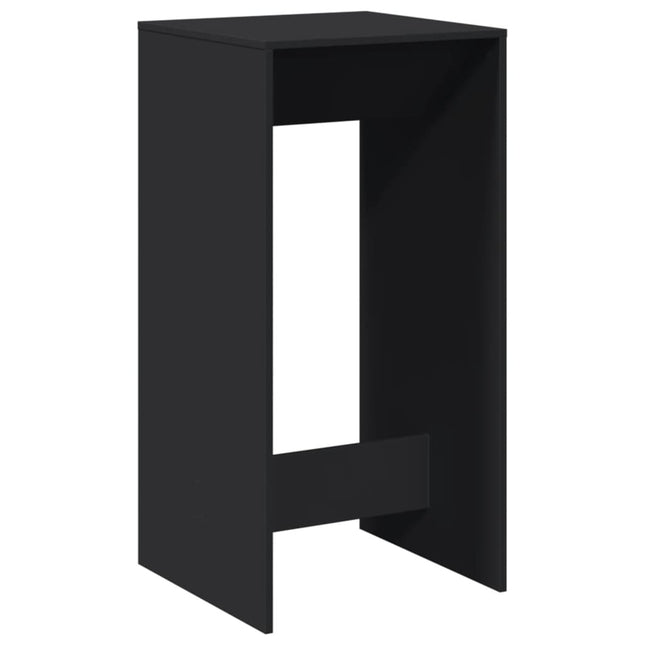 barbord 51x50x103,5 cm konstrueret træ sort