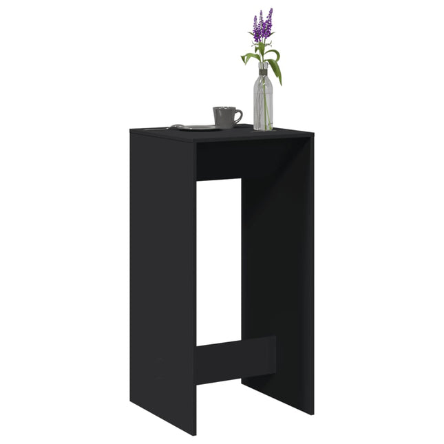 barbord 51x50x103,5 cm konstrueret træ sort