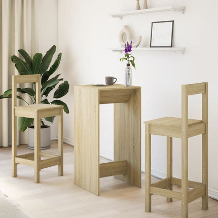 barbord 51x50x103,5 cm konstrueret træ sonoma-eg