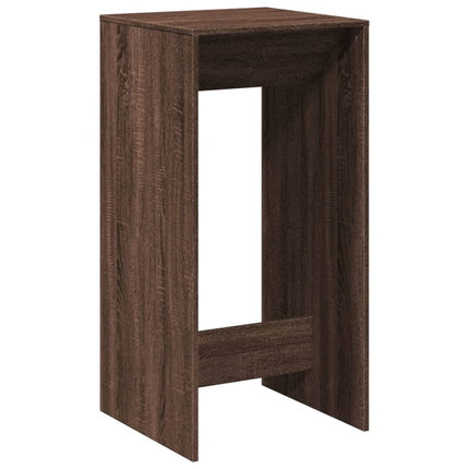 barbord 51x50x103,5 cm konstrueret træ brun egetræsfarve