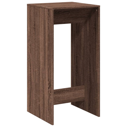 barbord 51x50x103,5 cm konstrueret træ brun egetræsfarve