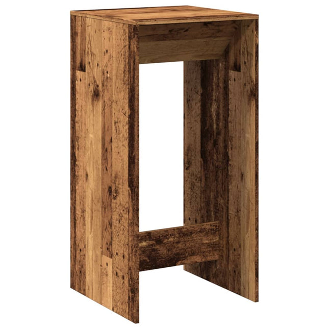 barbord 51x50x103,5 cm konstrueret træ gammelt trælook