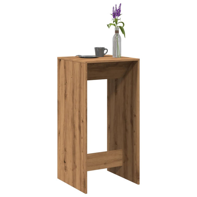 barbord 51x50x103,5 cm konstrueret træ gammelt trælook