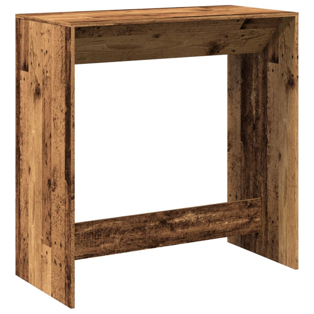 barbord 102x50x103,5 cm konstrueret træ gammelt trælook