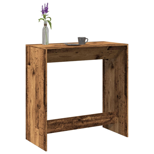 barbord 102x50x103,5 cm konstrueret træ gammelt trælook