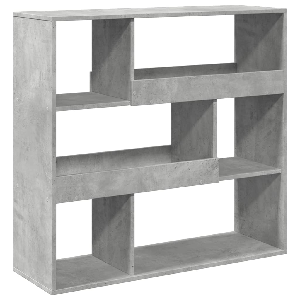 bogreol/rumdeler 100x33x94,5 cm betongrå billede