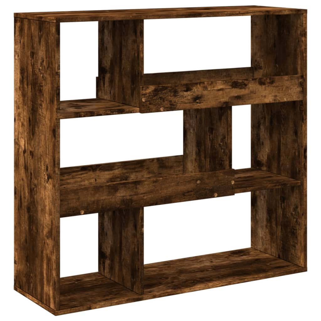 bogreol/rumdeler 100x33x94,5 cm røget egetræsfarve billede