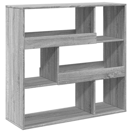 bogreol/rumdeler 100x33x94,5 cm grå sonoma-eg