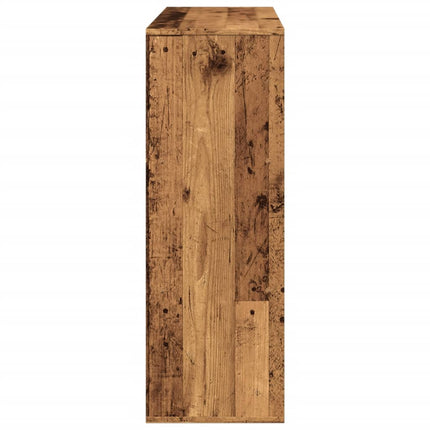 bogreol/rumdeler 100x33x94,5 cm gammelt trælook