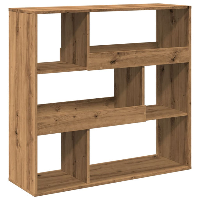 bogreol/rumdeler 100x33x94,5 cm håndlavet eg