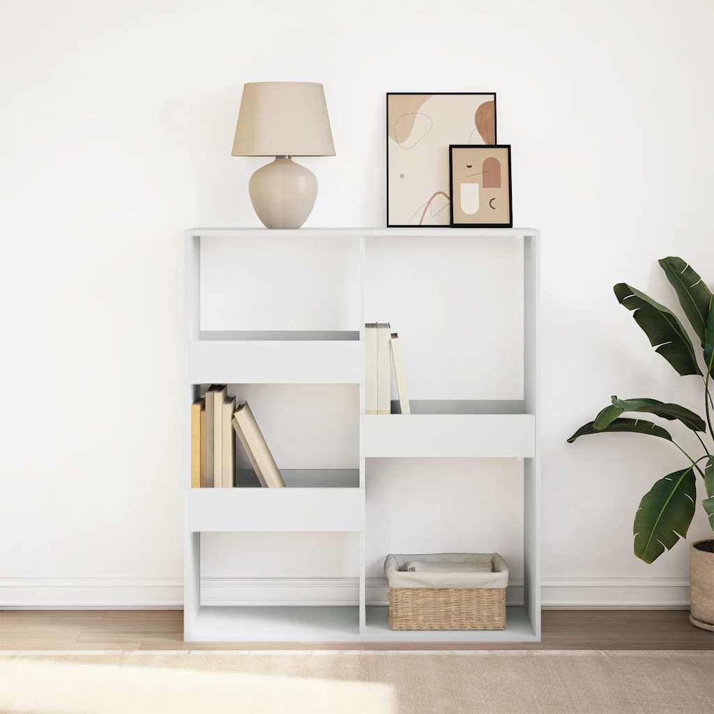 bogreol/rumdeler 100x33x115 cm hvid billede