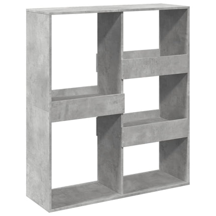 bogreol/rumdeler 100x33x115 cm betongrå