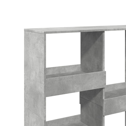 bogreol/rumdeler 100x33x115 cm betongrå