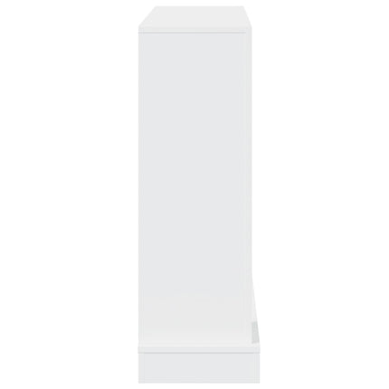 forsats til pejs 100x30x87,5 cm konstrueret træ hvid
