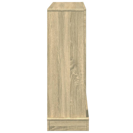 forsats til pejs 100x30x87,5 cm konstrueret træ sonoma-eg