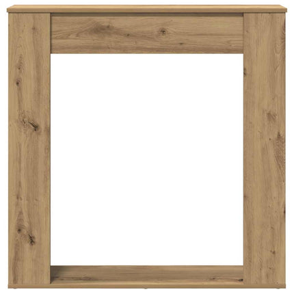 forsats til pejs 100x20x100 cm konstrueret træ kunsteg