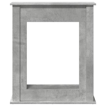 forsats til pejs 75x20x87,5 cm konstrueret træ betongrå
