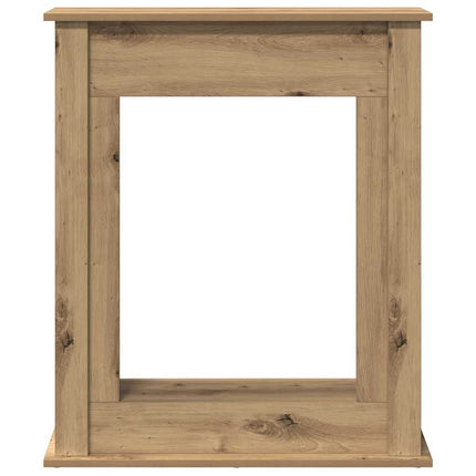 forsats til pejs 75x20x87,5 cm konstrueret træ kunsteg