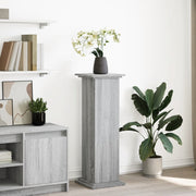 piedestal med opbevaring 31x30x90 cm konstrueret træ