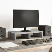 skærmholder 50x27x10 cm konstrueret træ grå sonoma