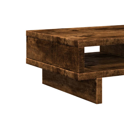 skærmstander 50x27x15 cm konstrueret træ røget egetræsfarve