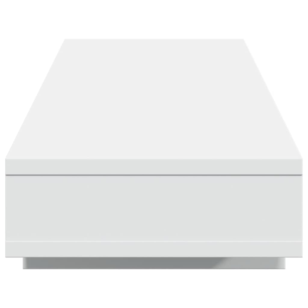 skærmholder 100x27x15 cm konstrueret træ hvid