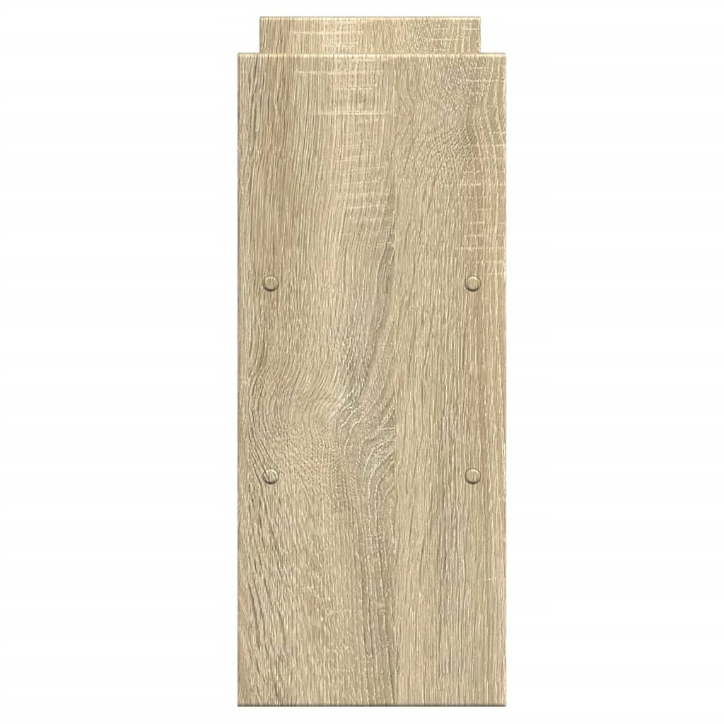 hylde til skrivebord 40x17x41 cm konstrueret træ sonoma-eg
