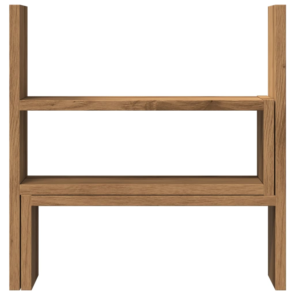 hylde til skrivebord 40x17x41 cm konstrueret træ kunsteg