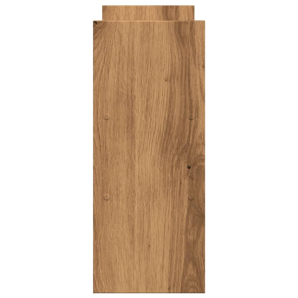 hylde til skrivebord 40x17x41 cm konstrueret træ kunsteg