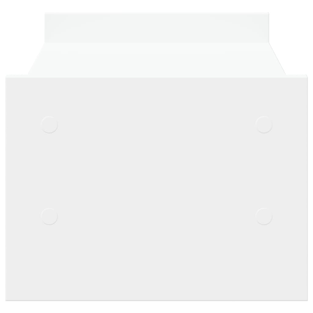 skærmholder 50x27x20 cm konstrueret træ hvid