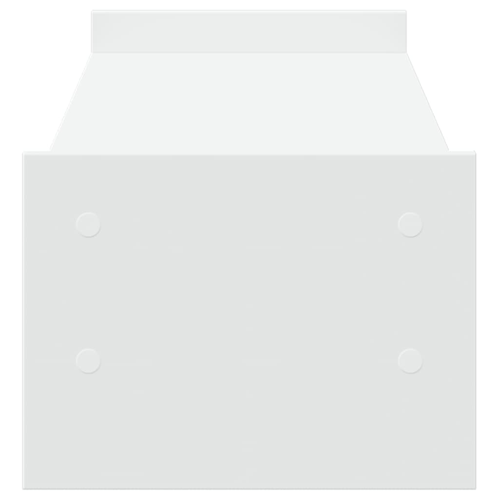 skærmholder 100x27x20 cm konstrueret træ hvid