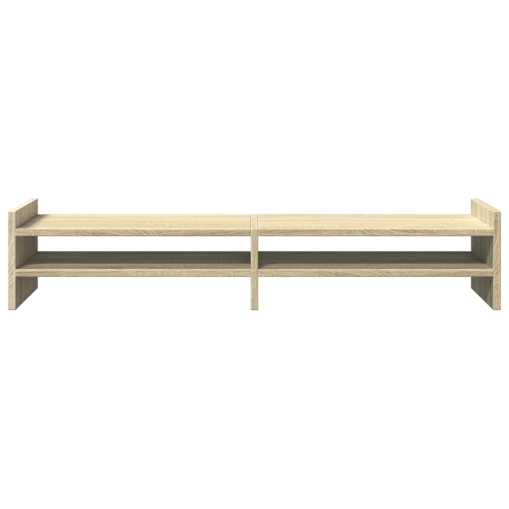 skærmstander 100x27x20 cm konstrueret træ sonoma-eg