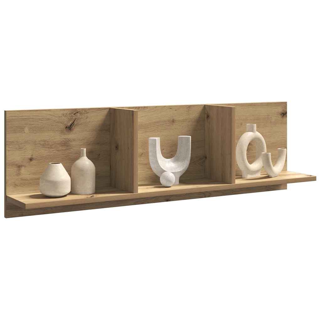 vægskab 100x16,5x30 cm konstrueret træ kunsteg